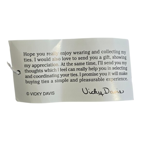 NEW w/ Tags! Vicky Davis "Brush Daily" 3D Dentist Silk Necktie Tie Black - Picture 6 of 6